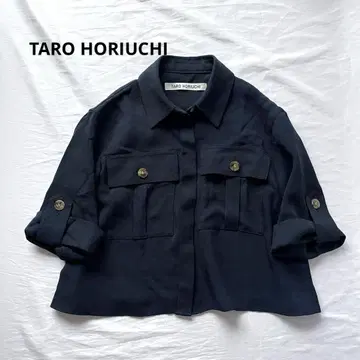 TARO HORIUCHI 사파리 셔츠 블라우스 반팔 타로우호리우치 일본