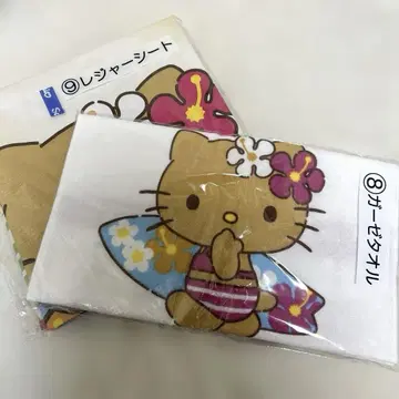 헬로키티 복권 타월 돗자리