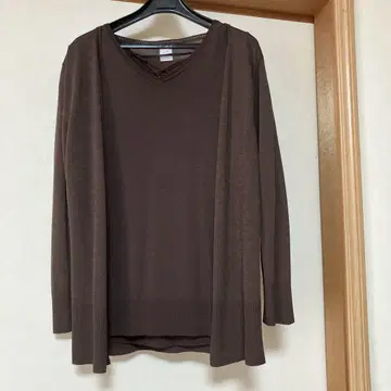에프데 썸머 앙상블 니트 다크 브라운 S 상당