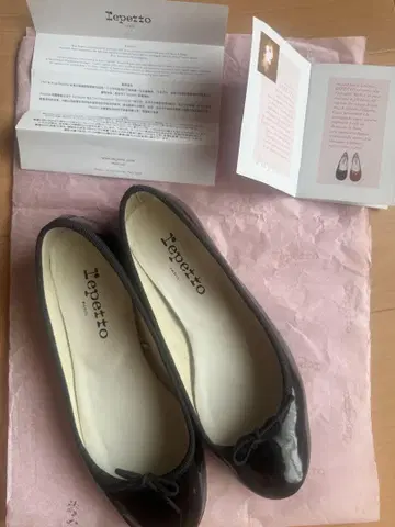 Repetto 블랙 발레 슈즈 사이즈 37 (상자 없음)
