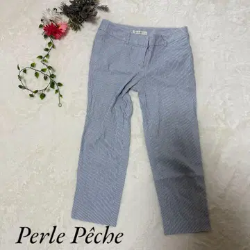 Perle Peche 슬랙스 스트라이프 여성용 a747