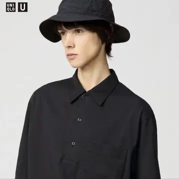 UNIQLO 에어리즘 코튼 피케 셔츠 XXL 블랙 유니클로 남성용