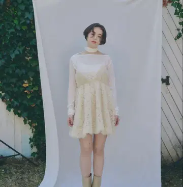 NOTRE emor 튈 미니 드레스 아이보리