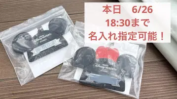 각인 지정 OK! 디즈니 프론티어 우드 크라프트 이어 햇 키체인