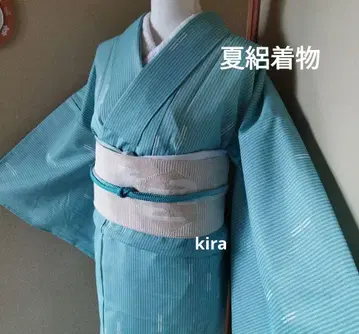 워셔블 여름 명주 기모노