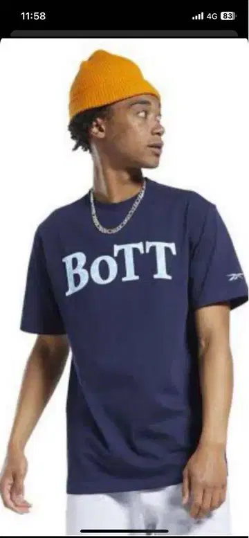 리복 바이 BOTT 네이비 티셔츠