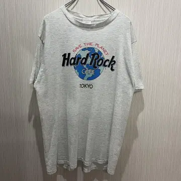 Hard Rock Cafe 티셔츠 L 사이즈 그레이 USA제 구제 의류