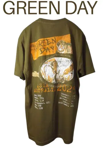 새상품 GREEN DAY 그린 데이 티셔츠 2025년 재팬 투어