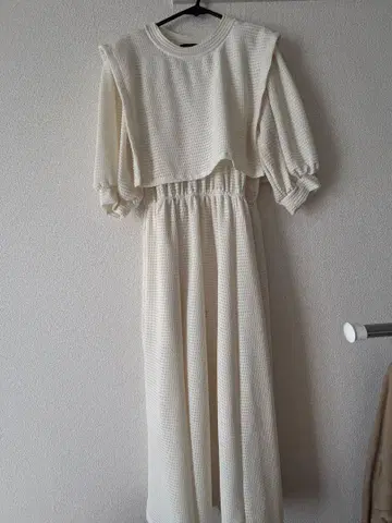 w closet 와플 빅 카라 원피스