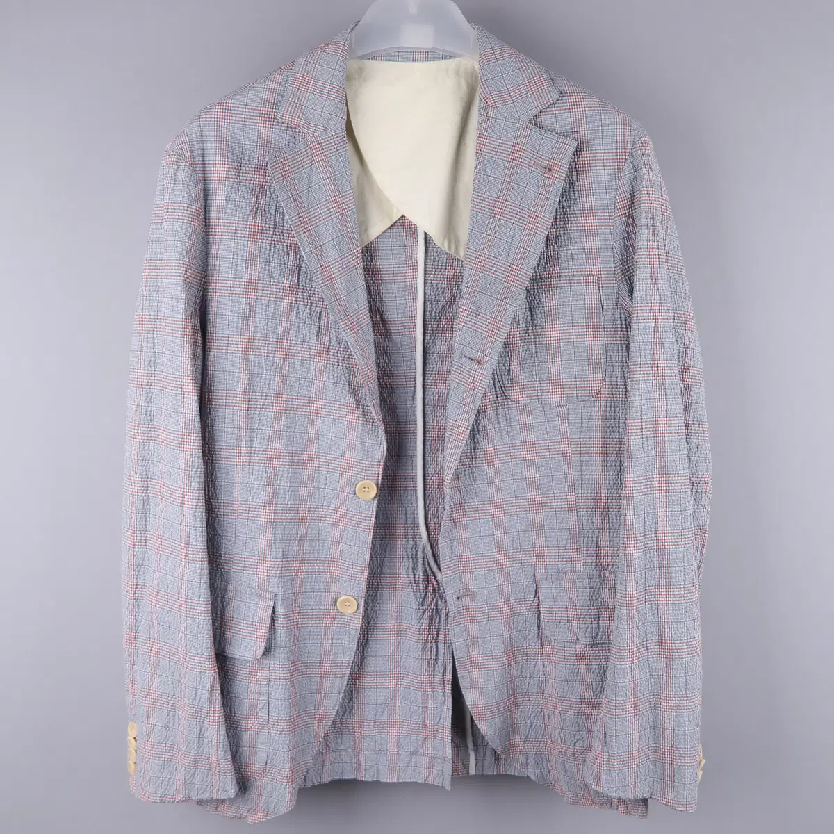 ジャケット・アウター EAST HARBOUR SURPLUS SEERSUCKER JACKET East Harbour Surplus 3-Button Seersucker Jacket (46) #이스트