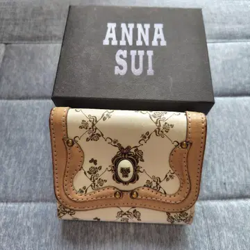ANNA SUI 꽃무늬 3단 폴더형 지갑