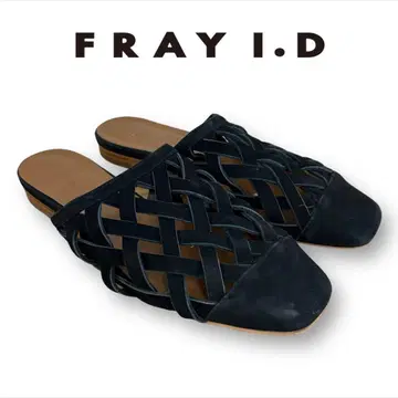 FRAY I.D 메쉬 가죽 뮬 프레이 아이디 샌들 37