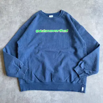 thisisneverthat 네바자 맨투맨 자수 파랑 그린 M 13788