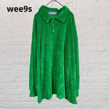 wee9s 위크스 긴팔 셔츠 튜닉 타월 원단 그린 계열 구제 의류