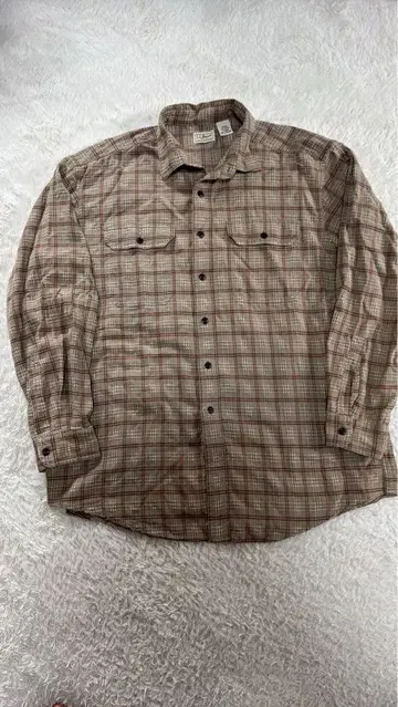 L.L.Bean 체크 무늬 플란넬 셔츠 L 사이즈