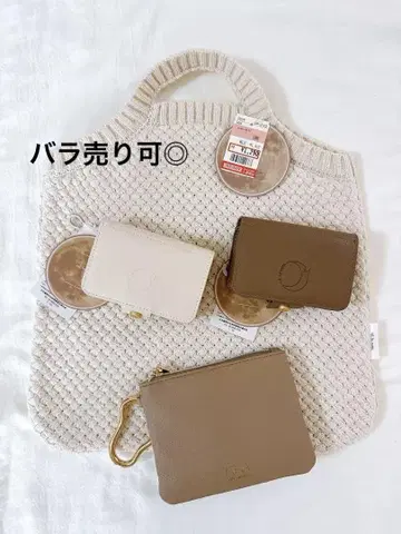 시마무라 tal.byyumi 니트 토트백 거울이 달린 파우치 에코백