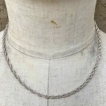 SILVER925 TWIST CHAIN NECKLACE/실버 목걸이