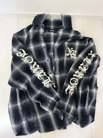 XLARGE 체크 무늬 플란넬 셔츠 L 사이즈