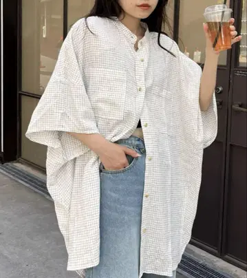 CIAOPANIC TYPY 린넨 레이온 돌먼 셔츠