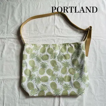 PORTLAND 포틀랜드 숄더백 파인애플 패턴 출퇴근 통학 여행