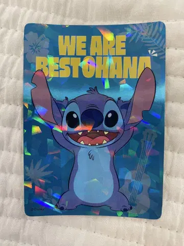 디즈니 디즈니 가위바위보 스티치 WE ARE BEST OHANA