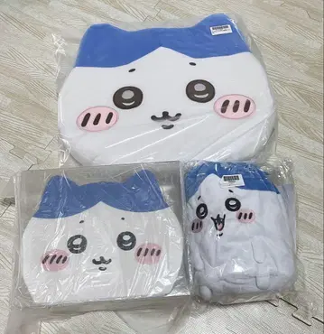 하치와레 3점 세트 저반발 쿠션 트렁크 케이스 복조리 포함 담요