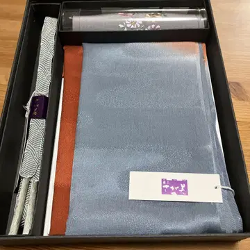 일본 의류 오비 장식 천 허리띠 자수 깃 세트 기모노