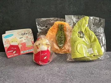 쥐 봉제 인형 & 의상 컬렉션 2 빵과 챠안 세트