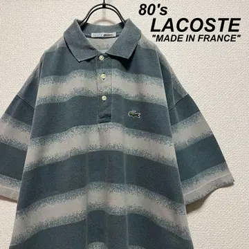 초레어 80년대 빈티지 LACOSTE 프레라코 피케 셔츠 굵은 보더