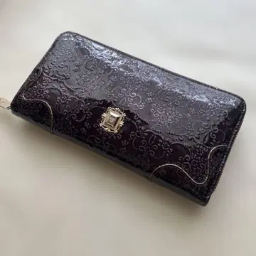안나수이 ANNA SUI 루미 장지갑 라운드 지퍼 보라색 퍼플