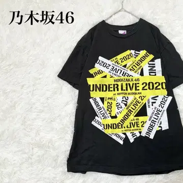 노기자카46 언더 라이브 2020at 일본 무도관 티셔츠 M 블랙 프린트