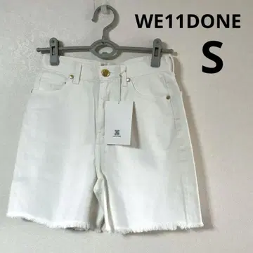 we11done 웰던 컷오프 하프 팬츠 화이트 S