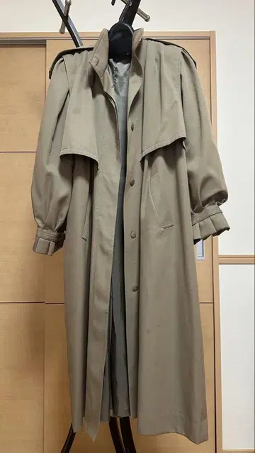 가격 인하! 카키 트렌치코트 더블 브레스트