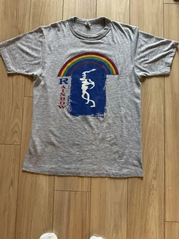 RAINBOW 티셔츠 1983 투어 레인보우 벤트 아웃 오브 쉐이프
