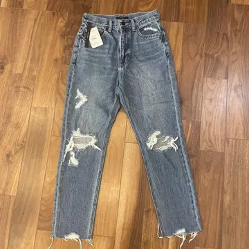 EMODA DENIM 데미지 스트레이트 데님 M