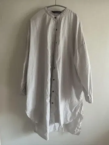 mizuiro ind 롱 셔츠 그레이지