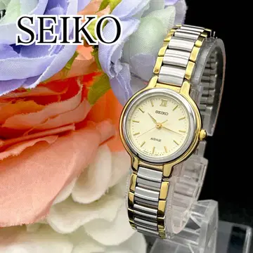 작동 손목시계 SEIKO 세이코 콤비 새상품 배터리 여성용 E90