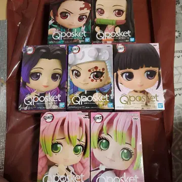 귀멸의 칼날 Qposket 피규어 7개 세트