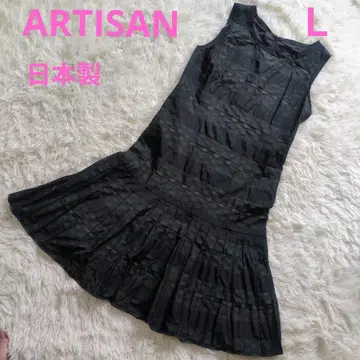 ARTISAN 아티산 무릎 기장 플레어 타프타 원피스 L 11호