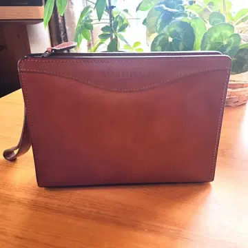 WORLD POLO 미니 세컨드 백 브라운 단종