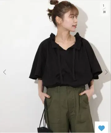 JOURNAL STANDARD relume 프릴 리본 티셔츠