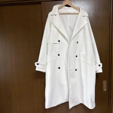 cussi 화이트 체스터 코트 M