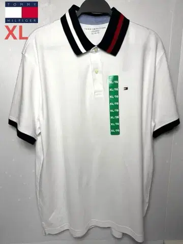 TOMMY HILFIGER 타미힐피거 화이트 피케 셔츠 XL