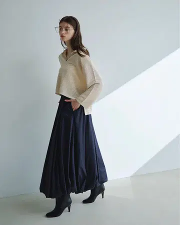 aimeine 에메인 허리 저스트 벌룬 스커트