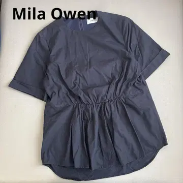Mila Owen 개더 디자인 블라우스 엔폴드