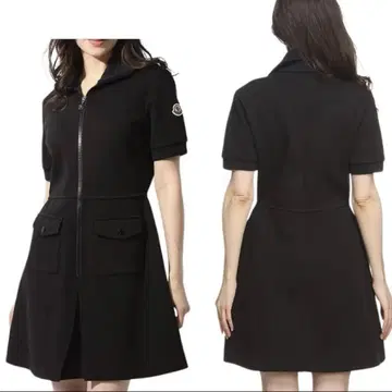 Moncler 블랙 집업 원피스