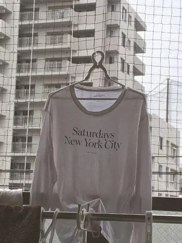 Saturdays New York City 긴팔 티셔츠 그레이