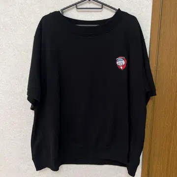 치이카와 타코기 Right-on 반팔 맨투맨 L 블랙 검정