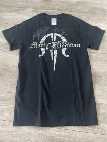 Marty Friedman 사인 포함 티셔츠 블랙