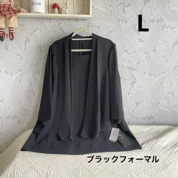 새상품 L*쉬폰 레이어드 스타일 블랙 포멀 블라우스*상복 봄/여름